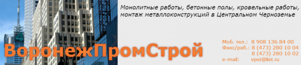 Логотип компании ВоронежПромСтрой