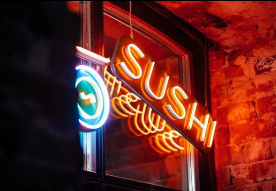 Логотип компании ЭББИ Asian noodles & SUSHI bar