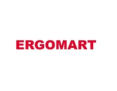 Логотип компании ErgoMart - магазин детских растущих парт и спортивных товаров